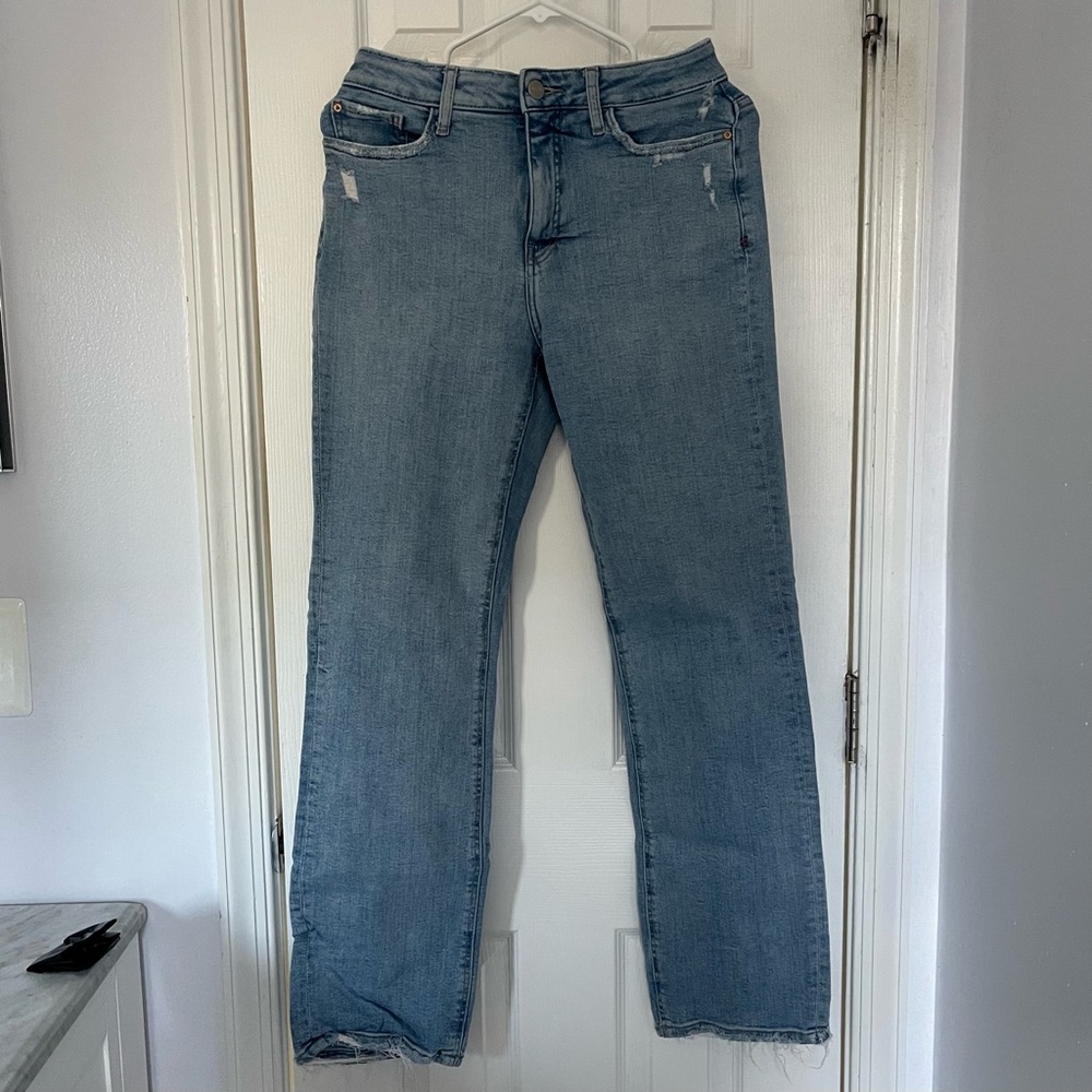 Warp + Weft straight leg high rise jeans